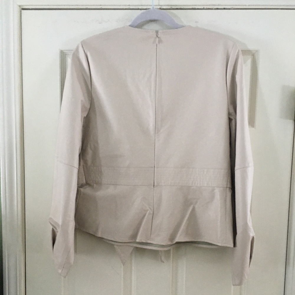 EXPRESS - Faux Vegan Leather Top - Belted - Tag Removed and worn - Picture 5 of 11